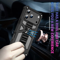 Military Camouflage Armor TPU Case For iPhone 17 Pro Max/17 Pro/Air 16 15 14 13 12 11 16E Built-in Kickstand Magnetic Cover