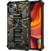 New For iPhone 11 12 13 14 15 16 PLUS 17 Pro MAX 17Air Hybrid Armor Military Grade Camouflage Built-in Kickstand Case