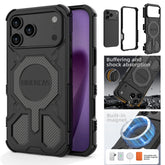 Military Armor Phone Case For iPhone 17 16 15 14 13 Pro Max 17Air 16E Magnetic Wireless Charging Anti-Drop Protective Cover