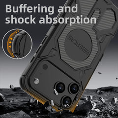 Military Armor Phone Case For iPhone 17 16 15 14 13 Pro Max 17Air 16E Magnetic Wireless Charging Anti-Drop Protective Cover