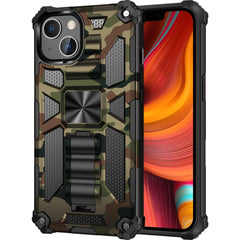 New For iPhone 11 12 13 14 15 16 PLUS 17 Pro MAX 17Air Hybrid Armor Military Grade Camouflage Built-in Kickstand Case