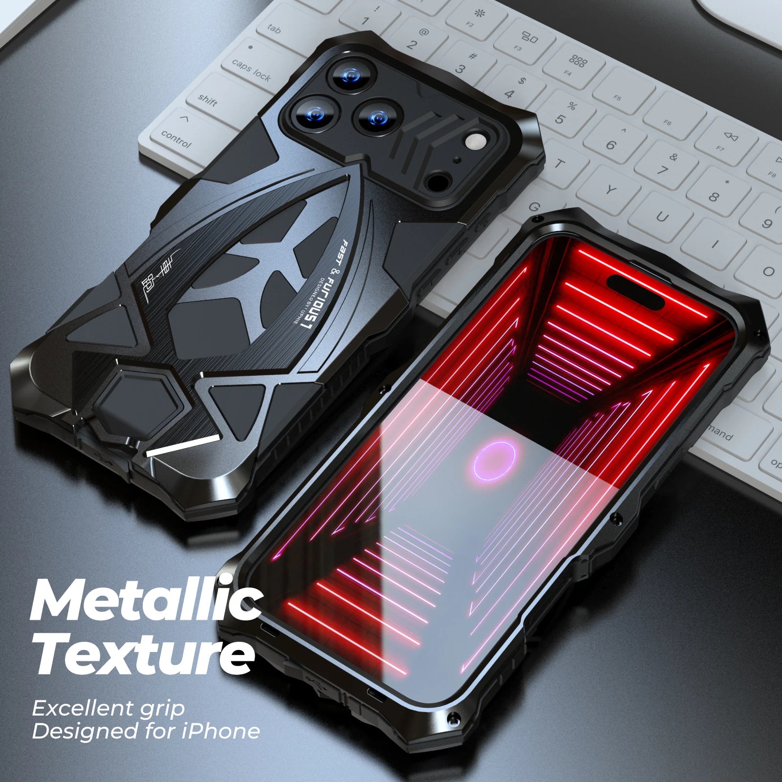 Original Luphie Metal Armor Case For Apple Iphone 17 16 15 14 13 Pro max Military Shockproof Rubber Full Rugged Shockproof Cover
