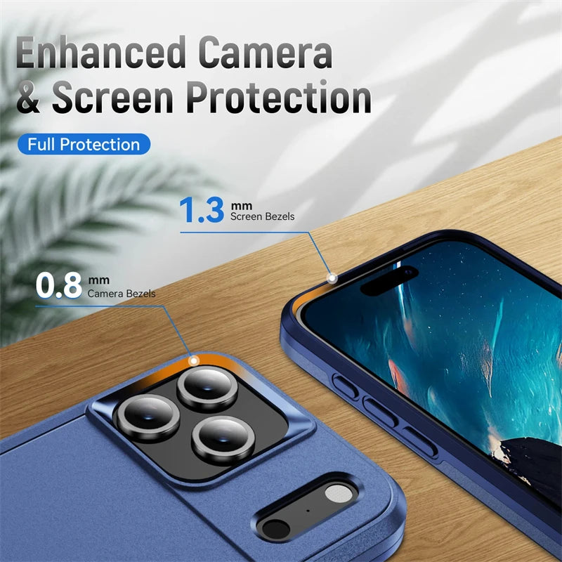 Armor Heavy Duty Drop Protector Case For iPhone 17 16 15 14 13 12 11 Pro Max 16E Phone Cases For iPhone Air 15 14 16 Plus Cover