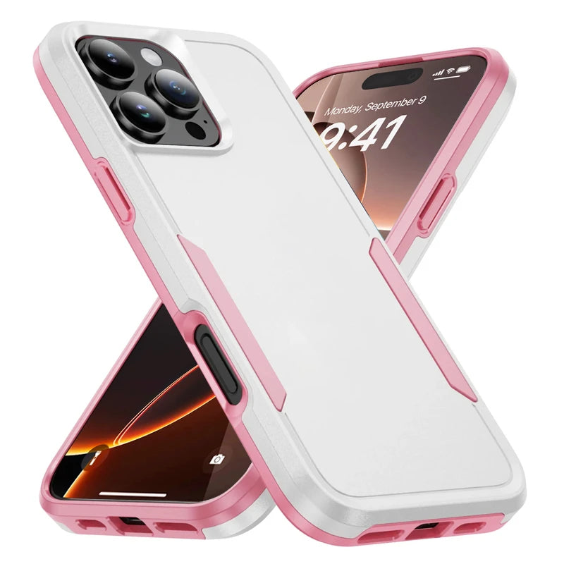 Armor Heavy Duty Drop Protector Case For iPhone 17 16 15 14 13 12 11 Pro Max 16E Phone Cases For iPhone Air 15 14 16 Plus Cover