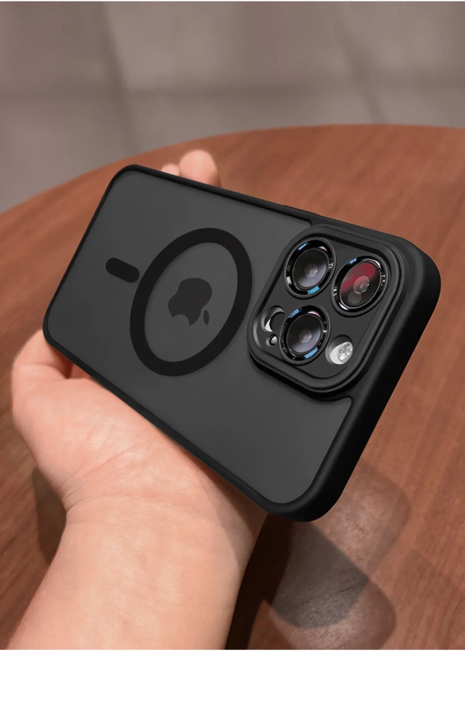 Magnetic Luxury Matte Translucent Armor Shockproof Case For iPhone 16 15 14 13 12 17 Pro Max Plus Magsafe Wireless Charge Cover