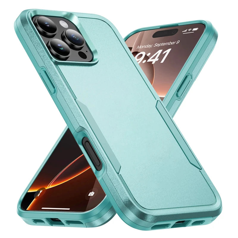 Armor Heavy Duty Drop Protector Case For iPhone 17 16 15 14 13 12 11 Pro Max 16E Phone Cases For iPhone Air 15 14 16 Plus Cover