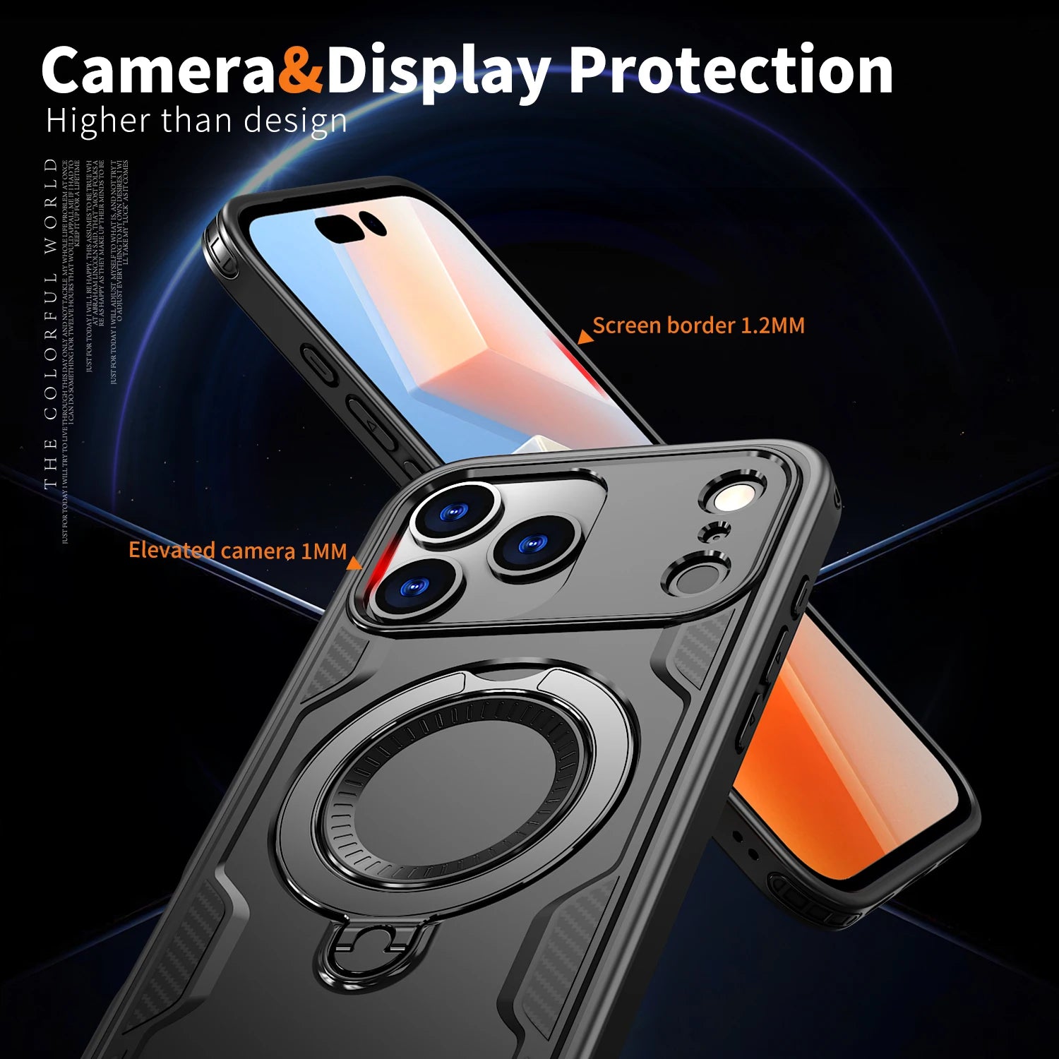 Armor Shockproof Case For iPhone 11 12 13 14 15 16 Plus 16e Air 17 Pro Max 360° Rotating Magnetic Stand TPU Plastic Back Cover