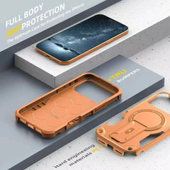 For iphone 17 Pro Military Protective Hard Armor Strong Magsafe Magnetic Case for Iphone17 Pro Max 17Pro 17proMax Holder Cover