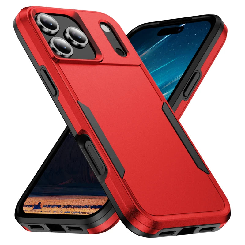 Armor Heavy Duty Drop Protector Case For iPhone 17 16 15 14 13 12 11 Pro Max 16E Phone Cases For iPhone Air 15 14 16 Plus Cover