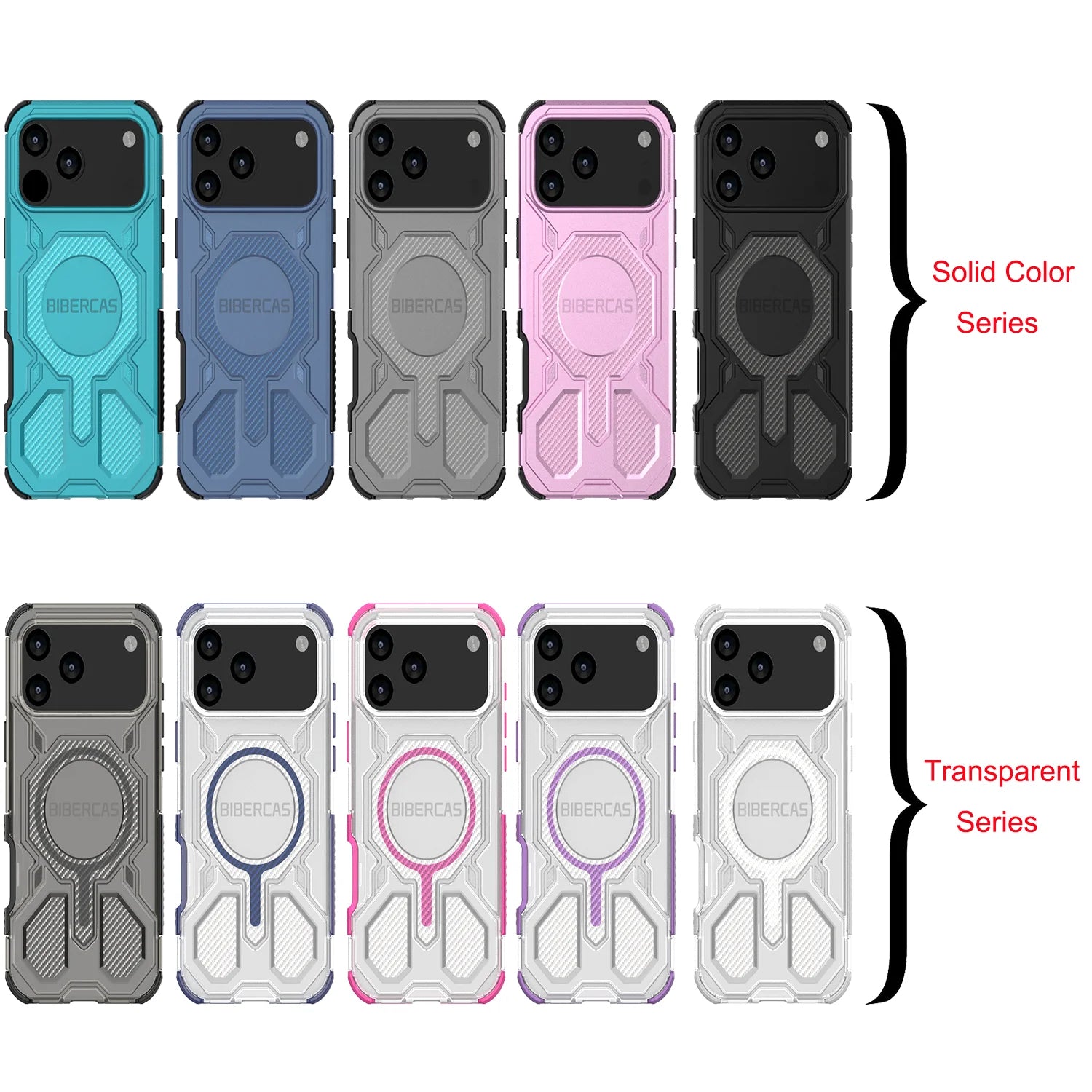 Military Armor Phone Case For iPhone 17 16 15 14 13 Pro Max 17Air 16E Magnetic Wireless Charging Anti-Drop Protective Cover