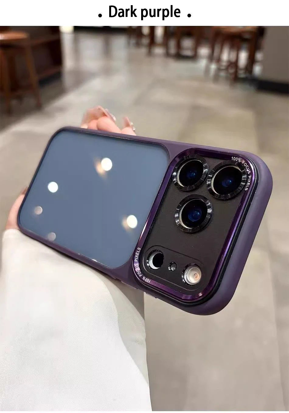 Lenovo Luxury Orange Shield Matte Transparent Phone Case For iPhone 16 17 Pro Max New Metal Buttons Skin Feel Shockproof Cover