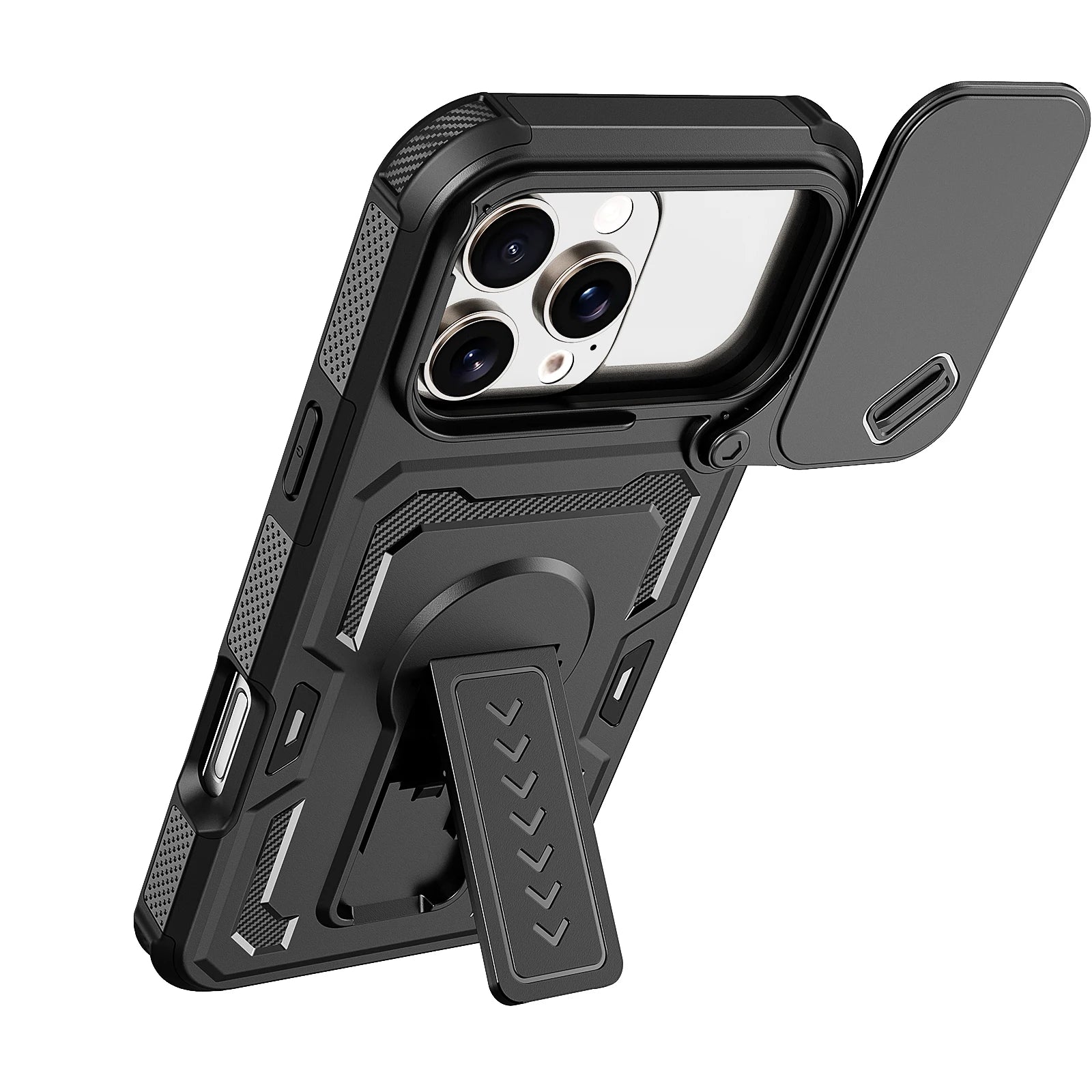 Armor Slide Camera Protection Stand Holder Case for Iphone 17 Pro Max Air 16 Plus Iphone17 Iphone16 Ip17 for Iphone 17