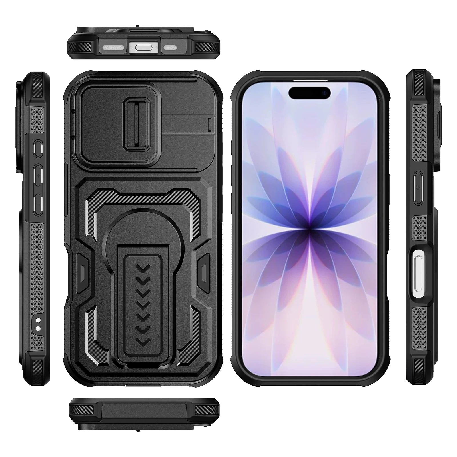 Bracket Bumper Protection Cover Case for Iphone 17 Pro Max Air 16 Plus Iphone16 Iphone17 for Iphone 16 Pro Max Hard Cases