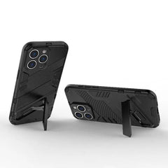Solid Rugged Armor Shockproof Phone Case For iPhone 16E 17 Air 11 12 13 mini 14 Plus 15 16 17 Pro Max Holder Stand Back Cover